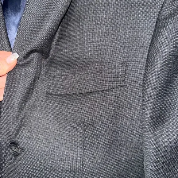 SUITSUPPLY Washington Single Breasted Extra Slim Blazer Jacket - Gray 38L